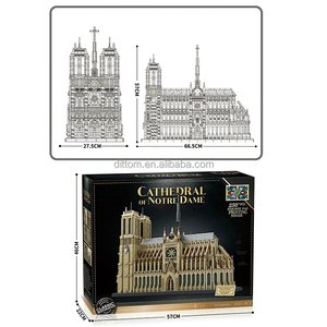 Reobrix 66016 nhà thờ của notre-dame mô hình xây dựng khối pháp tòa nhà mốc tự làm lắp ráp gạch - Product Image 6