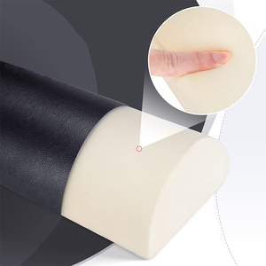 SUREWALHOME <span class=keywords><strong>Coussin</strong></span> de Soutien pour les Jambes, <span class=keywords><strong>Coussin</strong></span> <span class=keywords><strong>Demi</strong></span>-<span class=keywords><strong>Lune</strong></span> en Cuir PU avec Poignée, <span class=keywords><strong>Coussin</strong></span> Semi-Rond pour Soulager les Douleurs aux Jambes - Product Image 2