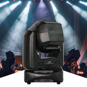 Flystar mini <span class=keywords><strong>LED</strong></span> 100W tại chỗ di chuyển đầu ánh sáng với Vòng <span class=keywords><strong>LED</strong></span> DMX512 RGBW chùm chiếu cho Disco KTV Đảng đám cưới DJ - Product Image 4