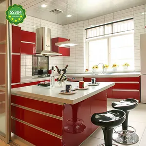 Hyxion不锈钢流行家具模块化独立式水槽贴纸厨柜