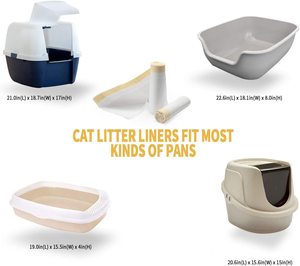 Saco peneira de gato para sujeira, estojo com forros para gato, cordão grande - Product Image 6