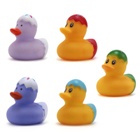 Jouet de bain en forme de canard en caoutchouc de 2 pouces, boîte mystère, style Fête de l'Indépendance, cadeau de Pâques