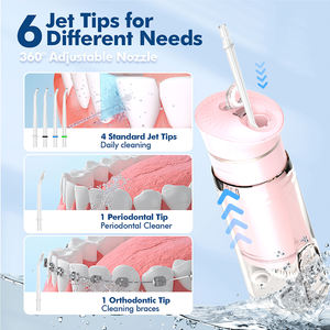 Irrigador Bucal Portátil Plegable Fomis, 3 Modos, Tabletas Blanqueadoras, Recargable por USB, Resistente al Agua IPX7, Niveles de Presión, para Hogar y Hotel - Product Image 6