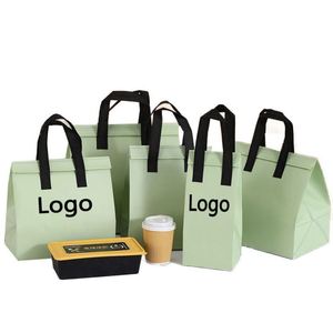 Hot Sales Waterproof Insulated Nonwoven Lunch Cooler Bag Free Sample Takeaway Hot/Cold Food Delivery Disposable Coffee Bag - Product Image 6
