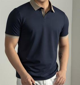 [<span class=keywords><strong>ผ้า</strong></span>ลินิน + <span class=keywords><strong>ผ้า</strong></span>ไหมหม่อน + <span class=keywords><strong>น้ำส้มสายชู</strong></span>] เสื้อโปโลผู้ชาย แขนสั้น คอปกนกนางนวล ระบายอากาศ ป้องกันแบคทีเรีย ระดับ 7A สำหรับฤดูร้อน สไตล์หรูหรา - Product Image 2