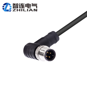 M12 a Code Male Female <strong>2</strong> <strong>3</strong> 4 5 8 12 17 Pin Shielded Angled Cable <strong>Connector</strong> M12 Waterproof Sensor <strong>Connector</strong> Cable - Product Image 1