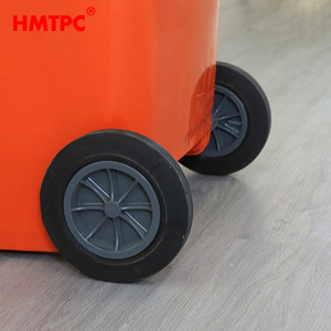 <b>Large</b> Capacity Sanitation Garbage <b>Bin</b> 360L Plastic With Wheels Sealable Lid Outdoor Use Rectangular HDPE - Product Image 2