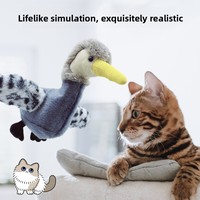 Jouet de chasse électrique en peluche pour chat avec fonction sonore et herbe à chat pour chatons - Auto-amusement et soulagement de l'ennui