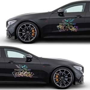 Autocollants de voiture personnalisés avec logo anime, résistants aux intempéries et aux UV, découpés, lettres pour fenêtres, étiquettes en vinyle pour extérieur, autocollants de transfert - Product Image 4