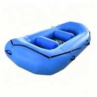 Bateau de pêche compact 2026 de 3 m en PVC, nouveau design, résistant à l'usure et aux UV, avec plancher renforcé, idéal pour les eaux peu profondes