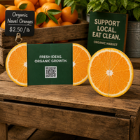 Cartes de vœux personnalisées découpées en forme de fruits, pliables, avec impression personnalisée, idéales pour les cadeaux d'affaires et les entreprises régulières