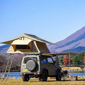 Tente <span class=keywords><strong>de</strong></span> <span class=keywords><strong>toit</strong></span> <span class=keywords><strong>de</strong></span> <span class=keywords><strong>voiture</strong></span> imperméable pour le camping en plein air, quatre saisons, coque rigide, tissu Oxford, double couche, capacité d'hébergement pour une personne - Product Image 3