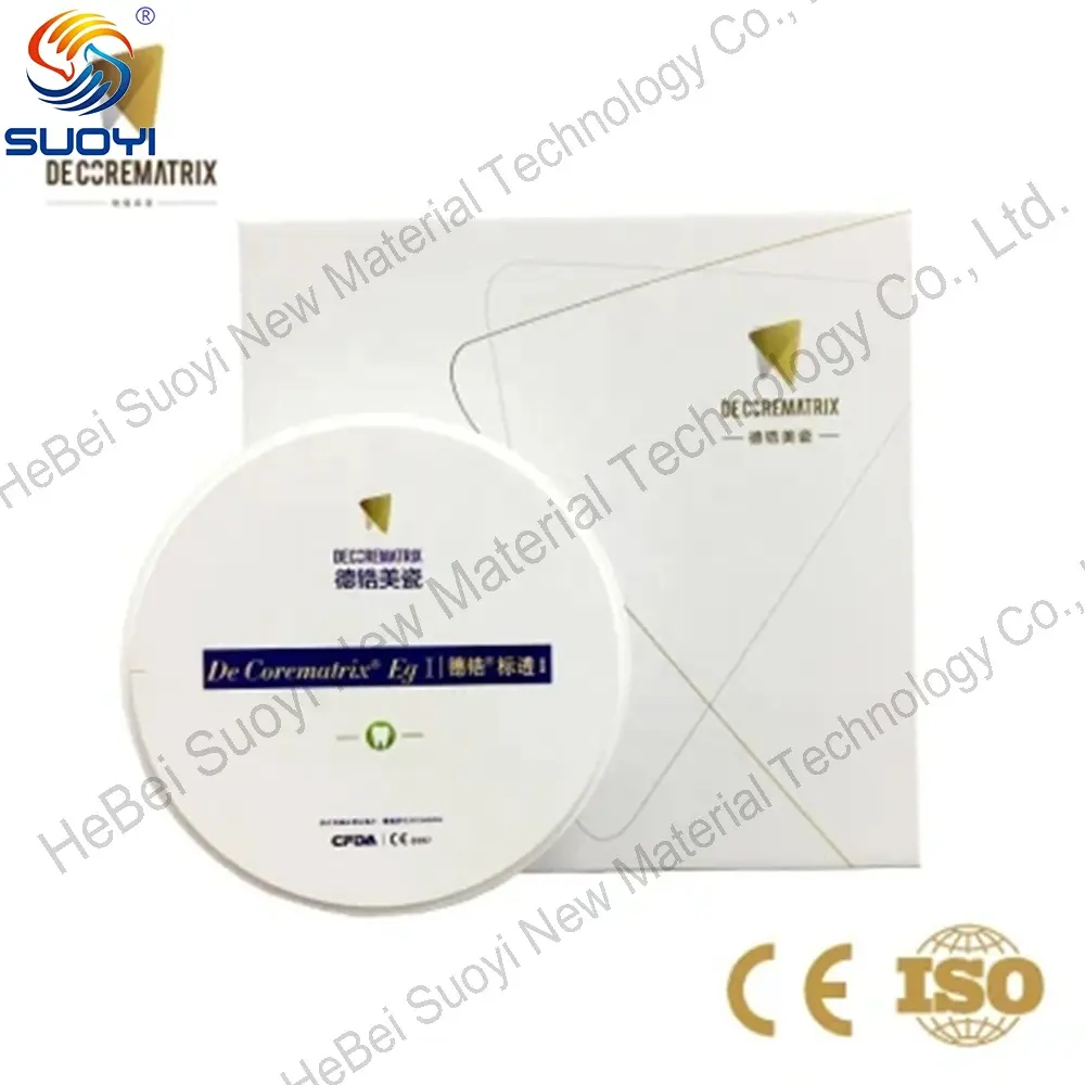 Bloque de cerámica de zirconia/zirconia dental multicapa SY 3D, la mejor venta de China, Material de implante Dental, bloques de Zirconia