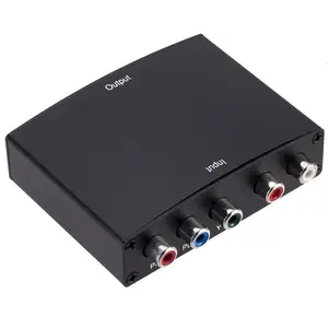 RCA de componente YPbPr Video a AV Convertidor para HDTV/STB/DVD de suministro de 1080P en Stock