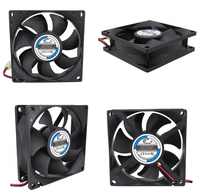 Ventilateur de refroidissement d'ordinateur à haut débit CFM 80x80x25mm 80mm 220v DC Axial roulement à billes