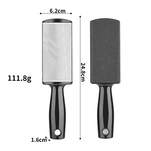 Râpe à pieds anti-callosités – Râpe en acier inoxydable à grains grossiers et fins pour éliminer les peaux mortes et polir, lavable, utilisation humide/sèche - Product Image 5