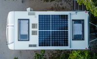 Panneau solaire monocristallin haute efficacité 190W, module de chargeur PV pour camping-car, bateau, kit d'alimentation hors réseau