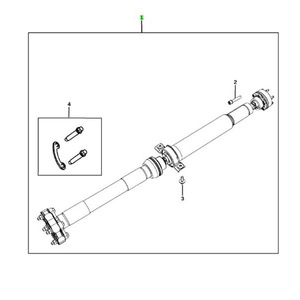 Arbre de transmission arrière 52123627AC pour Jeep Grand Cherokee 2011-2018, pièce de rechange en acier - Product Image 4