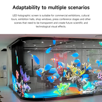 Écran holographique transparent LED P3.9, intérieur, couleur pleine, ultra-fin, auto-adhésif, pour vitrine de magasin, installation facile