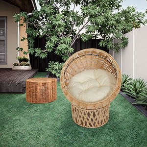 Joyeweisure mobili da esterno rotondo interno ed esterno PE Rattan acciaio <span class=keywords><strong>gabbia</strong></span> per il cortile del parco Hotel o uso Villa - Product Image 3