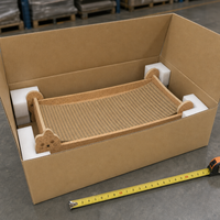 Cama para Gatos de Corcho Natural con Forma de Cabeza de Gato, Cama Rascable de Corcho con Marco de Madera con Silueta de Gato, Muebles Ecológicos para Gatos