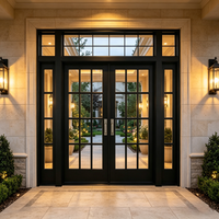 Puerta Francesa de Acero Hecha a Medida con Marco de Rotura Térmica para Proyectos de Villas, Apartamentos y Hoteles, Fábrica en China