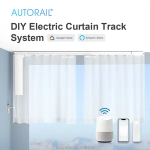 Hot Sell Smart Silent Factory Wholesale Motorized Wifi Electric Curtains Motor DIY 5.2m Electric Curtain Motor Set