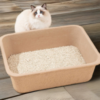 TAOLUCK Pengiriman Cepat Alami Bebas Debu Biodegradable Instan Menggumpal Ramah Lingkungan 2.5kg Tepung Jagung Singkong Pasir Kucing