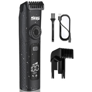 Cortapelos Eléctrico Recargable USB para Uso Doméstico con Pantalla Digital y Guía de Longitud Ajustable - Product Image 1