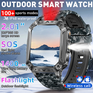 Smartwatch LIGE AK86 con oltre 100 modalità sportive, torcia, contapassi, monitoraggio della salute, promemoria, fotocamera, impermeabile, per <span class=keywords><strong>uomo</strong></span>, per attività all'aperto. - Product Image 1