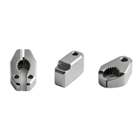 Mâchoire de préhenseur robotique en acier inoxydable 304 sur mesure, usinée par CNC |   Doigt de serrage usiné avec précision |   Surface de contact dentelée
