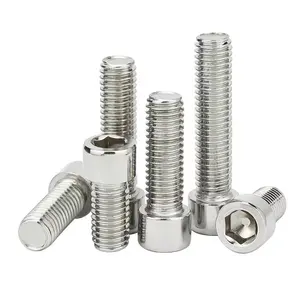 Titanium Alloy M5 Size Hexagon Socket Head Cap Screw Pure Titanium Smooth Head Hexagon Socket Head Cap Bolt 0.8mm Full Thread Pi