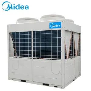 Midea industrial water chiller 120kw Fixed Scroll Compressor AC fan Motor air cooled scroll chiller for Office Buildings