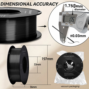 TINMORRY Filament d'imprimante 3D 1.75mm Filament PETG écologique PLA/ABS/PETG/ASA/TPU 1KG/ROLL tiges en plastique soie PLA - Product Image 2