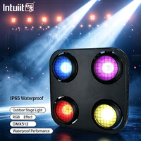 Luz Cegadora LED COB de 4x90W, 4 Ojos RGB, IP65 Impermeable, DMX512, Amplio Alcance, para Exteriores, Escenarios, Conciertos, Festivales y Eventos
