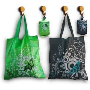 Factory Promotion Custom Printing Logo Reusable Foldable Shopping Tote Eco-Friendly Folding Polyester Grocery <b>Bag</b> Customized - Product Image 1