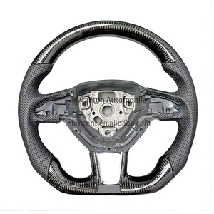Vô lăng xe hơi bằng da sợi carbon chất lượng cao, độ chế biến bán chạy dành cho <span class=keywords><strong>Skoda</strong></span> <span class=keywords><strong>Octavia</strong></span> Superb - Product Image 2