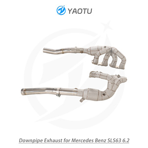 Colector de Escape de Acero Inoxidable YT para Mercedes Benz SLS63 6.2 con Catalizador y Aislamiento Térmico, Piezas de Auto de Alto Rendimiento - Product Image 2