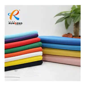 Rundong cheap customized gabardine 80 cotton 20 polyester drill grey twill clothing fabric manufacturer material turkey fabrics