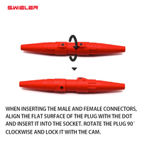 Connecteur Cam-Lock 400A, prise mâle, fiches d'alimentation, contact en cuivre laiton, prise industrielle CEE, connecteur Camlock 400A pour distributeur