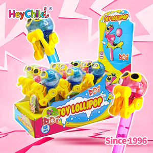 Caramelos al por mayor con etiqueta privada personalizada, el favorito de los niños para aperitivos y juegos: Piruleta 3D con gafas de sol de hombre pequeño, sabores frutales vibrantes, juguete OEM - Product Image 3