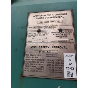 Good Condition Used 40HQ <b>Container</b> for Sale to DOCAU Caucedo Port Second Hand 40ft High Cube - Product Image 4
