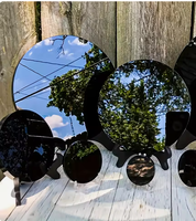 Plaque de cristal noir naturel avec support, polie et gravée pour l'équilibrage énergétique, décoration Feng Shui pour la maison et le bureau, CrystalHola