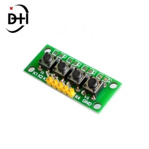 ชุด DIY 1x4 4 ปุ่มกดอิสระ โมดูลแป้นพิมพ์ MCU - Product Image 2