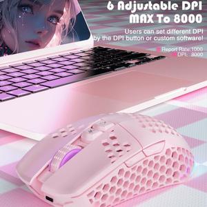 Ratón para Juegos con Cable SOLAKAKA SM900 con Iluminación RGB Honeycomb Hollow, de Buena Calidad, para Computadora y Oficina - Product Image 4