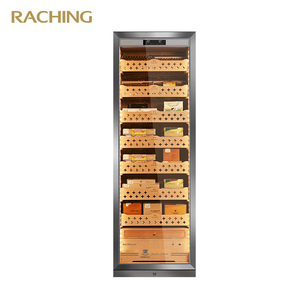 Raching mon3800 điện tử xì gà Humidor bạc Thép không gỉ độ ẩm và nhiệt độ Kiểm soát số lượng 1800 xì gà lưu trữ - Product Image 2