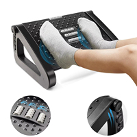 Repose-pieds sous le bureau Tabouret ergonomique avec rouleaux de massage Repose-jambes de bureau Soulagement de la douleur pour le travail à domicile