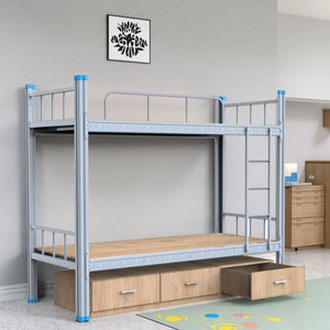 Bestseller Stapelbedden Kinderen Met Opslag Comfortabel Goed Stapelbed Met Trap Voor School Slaapzaal - Product Image 4