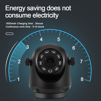 Cámara de Visión Trasera Inalámbrica Magnética 5G WiFi con Visión Nocturna Recargable para Remolque, RV, Camión, Compatible con iPhone y Android