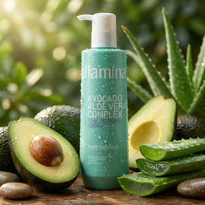 Crème <span class=keywords><strong>coiffante</strong></span> naturelle à l'avocat et à l'aloe vera Pallamina Private Label Organic OEM/ODM pour le contrôle des boucles et la brillance - Product Image 3